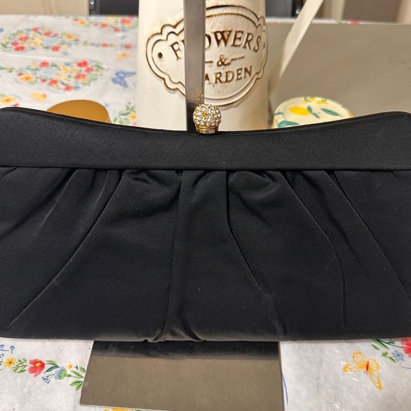 Source Unknown Black Clutch with Gold Accent - Picture 7 of 7